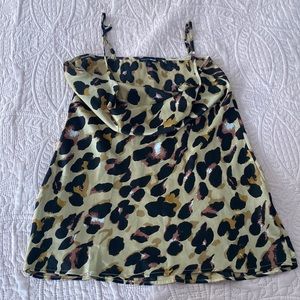 Fashion Nova Mini Dress - Silky Animal Print